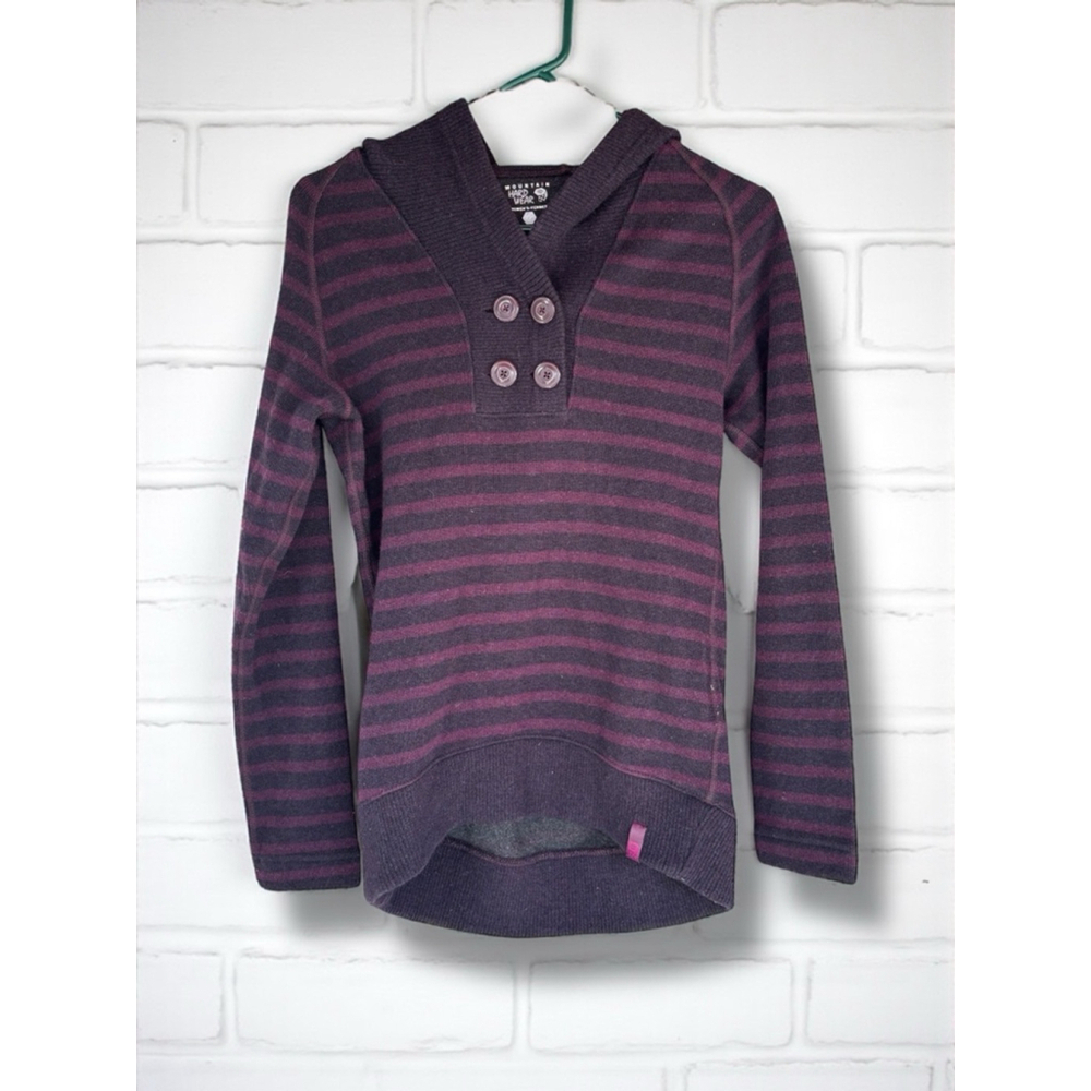 Mountain Hardwear Women's Tight Knit Wool Blend Striped Sevina Pullover Hoodie
